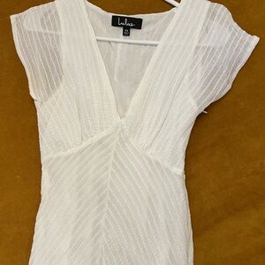 Lulu's White Midi Dress